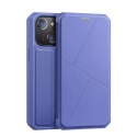 DUX DUCIS Skin X Etui type Bibliothèque pour iPhone 13 bleu