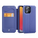 DUX DUCIS Skin X Etui type bibliothèque pour iPhone 13 Pro bleu