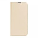 Dux Ducis Skin Pro Étui type Bibliothèque pour iPhone 13 doré