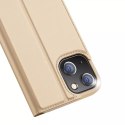 Dux Ducis Skin Pro Étui type Bibliothèque pour iPhone 13 doré