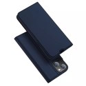 Étui type bibliothèque Dux Ducis Skin Pro pour iPhone 13 bleu