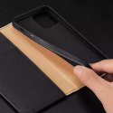 Étui type bibliothèque en cuir véritable Dux Ducis Hivo pour iPhone 13 Pro noir