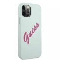 Guess GUHCP12LLSVSBF iPhone 12 Pro Max 6,7" niebieski fuksja/blue fuschia hardcase Silicone Vintage