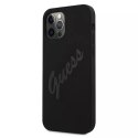 Guess GUHCP12LLSVSBK iPhone 12 Pro Max 6,7" czarny/black hardcase Script Vintage