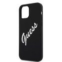 Guess GUHCP12LLSVSBW iPhone 12 Pro Max 6,7" czarno biały/black white hardcase Silicone Vintage