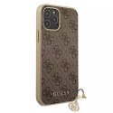 Guess GUHCP12MGF4GBR iPhone 12/12 Pro 6,1" brązowy/brown hardcase 4G Charms Collection