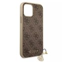 Guess GUHCP12MGF4GBR iPhone 12/12 Pro 6,1" brązowy/brown hardcase 4G Charms Collection