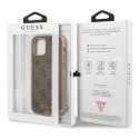 Guess GUHCP12MGF4GBR iPhone 12/12 Pro 6,1" brązowy/brown hardcase 4G Charms Collection