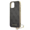 Guess GUHCP12MGF4GGR iPhone 12/12 Pro 6,1" szary/grey hardcase 4G Charms Collection