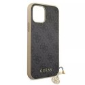 Guess GUHCP12MGF4GGR iPhone 12/12 Pro 6,1" szary/grey hardcase 4G Charms Collection