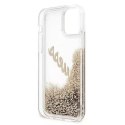 Guess GUHCP12MGLVSGO iPhone 12/12 Pro 6,1" złoty/gold hardcase Glitter Vintage Script