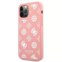 Guess GUHCP12MLSPEWPI iPhone 12/12 Pro 6,1" różowy/pink hard case Peony Collection