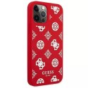 Guess GUHCP12MLSPEWRE iPhone 12/12 Pro 6,1" czerwony/red hard case Peony Collection