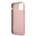 Guess GUHCP12MRSAVSRG iPhone 12/12 Pro 6,1" różowy/pink hardcase Saffiano Vintage Script