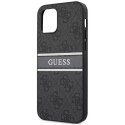 Guess GUHCP12S4GDGR iPhone 12 mini 5,4" szary/grey hardcase 4G Stripe