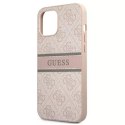 Guess GUHCP12S4GDPI iPhone 12 mini 5,4" różowy/pink hardcase 4G Stripe