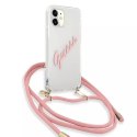 Guess GUHCP12SCRTVSPI iPhone 12 mini 5,4" różowy/pink hardcase Script Vintage