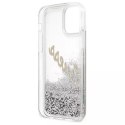 Guess GUHCP12SGLVSSI iPhone 12 mini 5,4" srebrny/silver hardcase Glitter Vintage Script