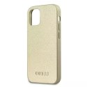 Guess GUHCP12SIGLGO iPhone 12 mini 5,4" złoty/gold hardcase Iridescent