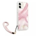 Guess GUHCP12SKSMAPI iPhone 12 mini 5,4" różowy/pink hardcase Marble Collection