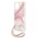 Guess GUHCP12SKSMAPI iPhone 12 mini 5,4" różowy/pink hardcase Marble Collection