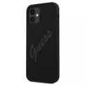 Guess GUHCP12SLSVSBK iPhone 12 mini 5,4" czarny/black hardcase Script Vintage