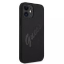 Guess GUHCP12SLSVSBK iPhone 12 mini 5,4" czarny/black hardcase Script Vintage