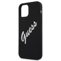 Guess GUHCP12SLSVSBW iPhone 12 mini 5,4" czarno biały/black white hardcase Silicone Vintage