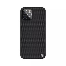 Coque robuste Nillkin Textured Case avec cadre en gel et nylon au dos iPhone 12 Pro Max noir