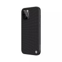 Coque robuste Nillkin Textured Case avec cadre en gel et nylon au dos iPhone 12 Pro Max noir