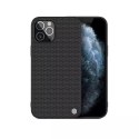 Coque robuste Nillkin Textured Case avec cadre en gel et nylon au dos iPhone 12 Pro Max noir