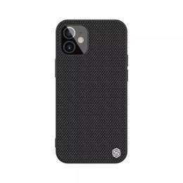 Coque robuste Nillkin Textured Case avec cadre en gel et nylon au dos iPhone 12 mini noir