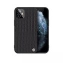 Coque robuste Nillkin Textured Case avec cadre en gel et nylon au dos iPhone 12 mini noir