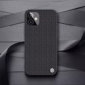 Coque robuste Nillkin Textured Case avec cadre en gel et nylon au dos iPhone 12 mini noir