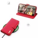 Dux Ducis Hivo Genuine Leather Bookcase type case for iPhone 11 Pro Max red