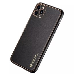 Dux Ducis Yolo elegant case made of soft TPU and PU leather for iPhone 11 Pro black