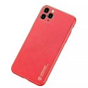 Dux Ducis Yolo elegant case made of soft TPU and PU leather for iPhone 11 Pro red