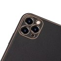 Dux Ducis Yolo elegant case made of soft TPU and PU leather for iPhone 12 Pro black