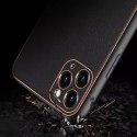 Dux Ducis Yolo elegant case made of soft TPU and PU leather for iPhone 12 Pro black