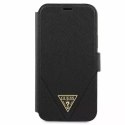 Guess GUFLBKP12SVSATMLBK iPhone 12 mini 5,4" czarny/black book Saffiano