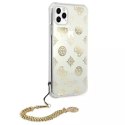 Guess GUHCN65KSPEGO iPhone 11 Pro Max 6,5" złoty/gold hardcase Peony Chain Collection