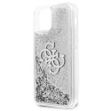 Guess GUHCP12MLG4GSI iPhone 12/12 Pro 6,1" srebrny/silver hardcase 4G Big Liquid Glitter