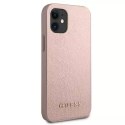 Guess GUHCP12SIGLRG iPhone 12 mini 5,4" różowo-złoty/rose gold hardcase Iridescent