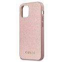 Guess GUHCP12SIGLRG iPhone 12 mini 5,4" różowo-złoty/rose gold hardcase Iridescent