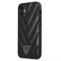 Guess GUHCP12SPUVQTMLBK iPhone 12 mini 5,4" czarny/black hardcase V-Quilted Collection