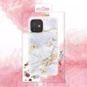 Kingxbar Agate Series case decorated printed Agate iPhone 12 mini red