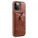 Nillkin Aoge Leather Case genuine leather protective wallet cover iPhone 12 mini brown