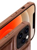 Nillkin Aoge Leather Case genuine leather protective wallet cover iPhone 12 mini brown