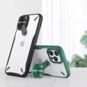 Nillkin Cyclops Case durable phone case with a camera cover and foldable kickstand iPhone 12 Pro / iPhone 12 green