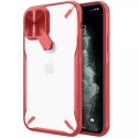 Nillkin Cyclops Case durable phone case with a camera cover and foldable kickstand iPhone 12 Pro / iPhone 12 red